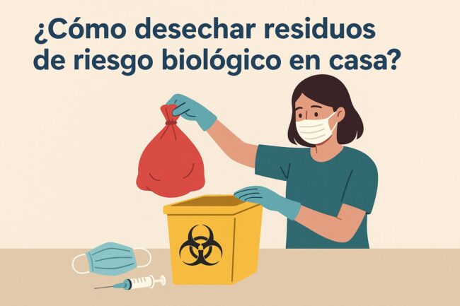 Cómo desechar residuos de riesgo biológico en casa